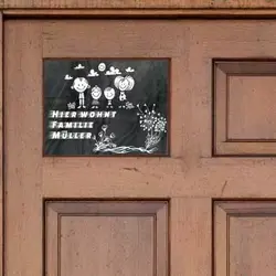 Türschild Eingangstüre Schild Haustüre Schild Namensschild