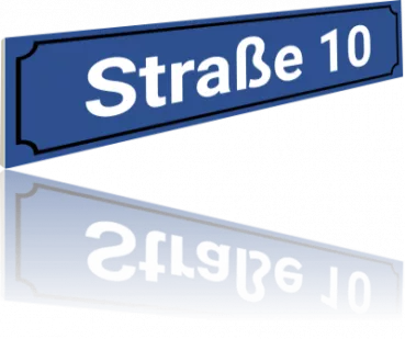 Straßenschild Vorschlag 5 - 60 x 15cm