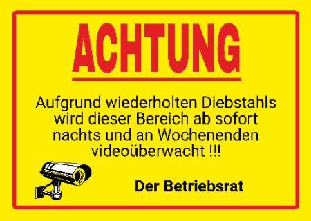 ... wird dieser Bereich ab sofort ... Hinweis Schild smart kreativ schilder selbst gestalten
