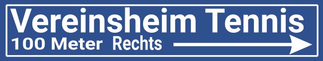 100 Meter rechts Wegweiser Schild kreativ informativ auffallend schilder selbst gestalten