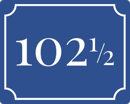 102 einhalb Strassen-Hausnummern Schild informativ auffallend schilder selbst gestalten