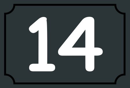 14 Strassen-Hausnummern Schild smart spritzig schilder selbst gestalten