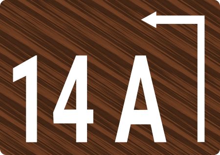 14A Strassen-Hausnummern Schild smart bunt informativ auffallend schilder selbst gestalten