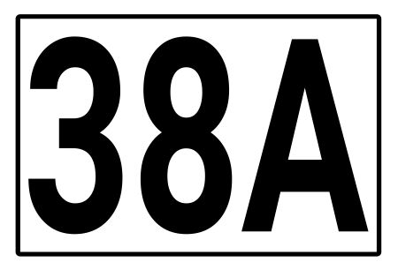 38A Strassen-Hausnummern Schild informativ auffallend schilder selbst gestalten