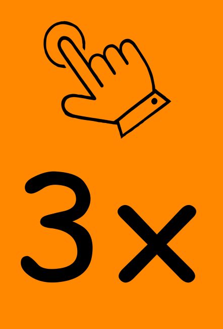 3x klingeln Hinweis Schild smart informativ auffallend schilder selbst gestalten