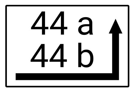 44a Strassen-Hausnummern Schild informativ auffallend schilder selbst gestalten