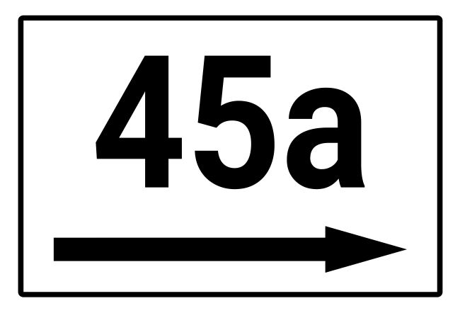 45a Wegweiser Schild informativ auffallend schilder selbst gestalten