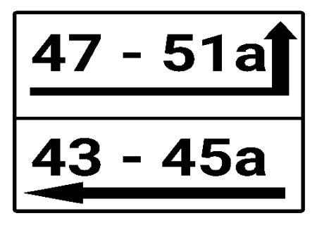 47-51 rechts rum Wegweiser Schild kreativ informativ auffallend schilder selbst gestalten
