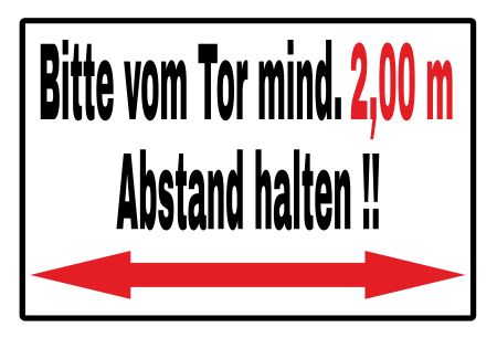 Abstand halten!! Hinweis Schild smart informativ auffallend schilder selbst gestalten
