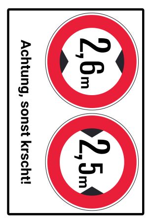 Achtung! Warnung-Zutrittverboten Schild smart schilder selbst gestalten