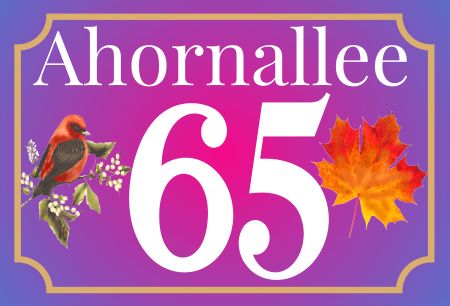 Ahornalle Strassen-Hausnummern Schild spannend bunt kreativ spritzig informativ auffallend schilder selbst gestalten