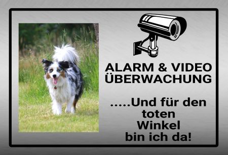 Alarm & Videoüberwachung Hunde Schild smart kreativ spritzig schilder selbst gestalten