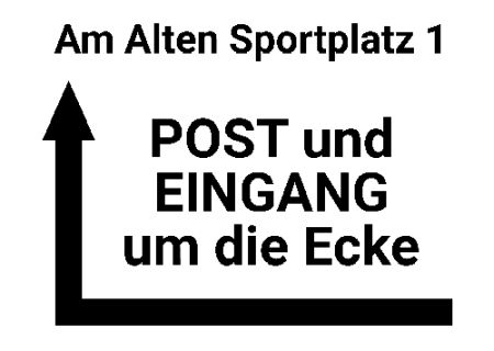 Am Alten Sportplatz 1 Wegweiser Schild smart schilder selbst gestalten