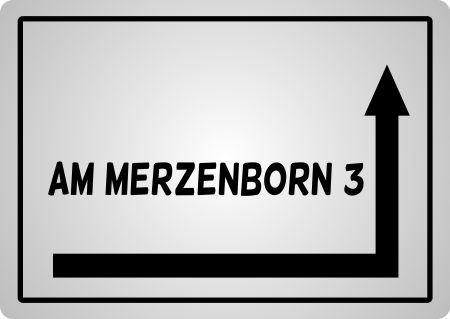 Am Merzenborn 3 Wegweiser Schild smart informativ auffallend schilder selbst gestalten