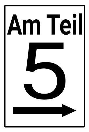 Am Teil 5 Wegweiser Schild smart spritzig schilder selbst gestalten