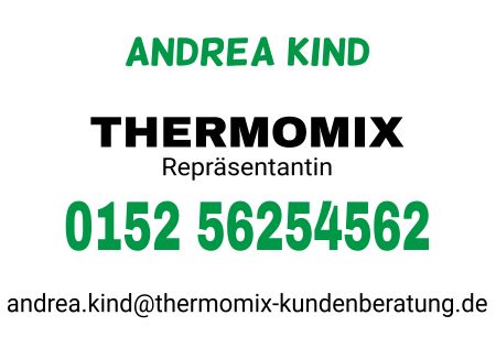 Andrea Kind - THERMOMIX Hinweis Schild informativ auffallend nachdrücklich schilder selbst gestalten