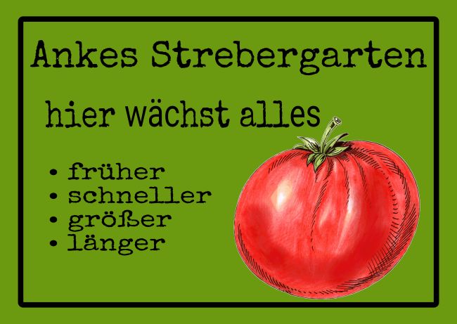 Ankes Strebergarten Privat-Pakete Schild smart bunt kreativ auffallend schilder selbst gestalten