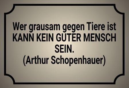 Arthur Schopenhauer Sprüche Schild kreativ informativ auffallend schilder selbst gestalten