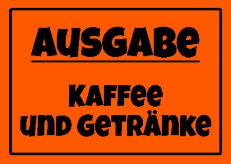 Ausgabe Hinweis Schild smart kreativ schilder selbst gestalten