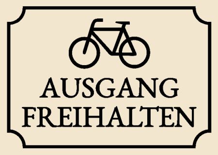 Ausgang freihalten Hinweis Schild smart schilder selbst gestalten