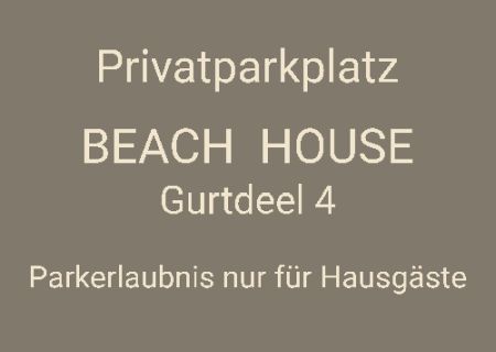 BEACH HOUSE Parken-Verkehr Schild informativ auffallend schilder selbst gestalten
