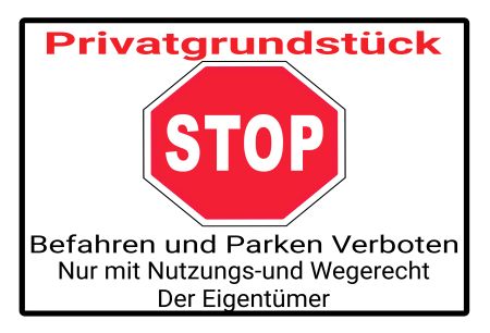 Befahren und Parken verboten Parken-Verkehr Schild smart spritzig schilder selbst gestalten