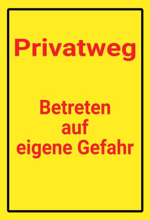 Betreten auf eigene Gefahr Warnung-Zutrittverboten Schild smart spritzig schilder selbst gestalten