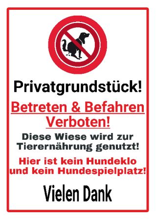 Betreten & Befahren verboten! Warnung-Zutrittverboten Schild smart bunt schilder selbst gestalten