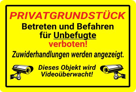 Betreten und Befahren für Unbefugte verboten! Parken-Verkehr Schild smart bunt kreativ spritzig schilder selbst gestalten