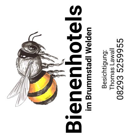Bienenhotels Hinweis Schild smart kreativ informativ auffallend schilder selbst gestalten