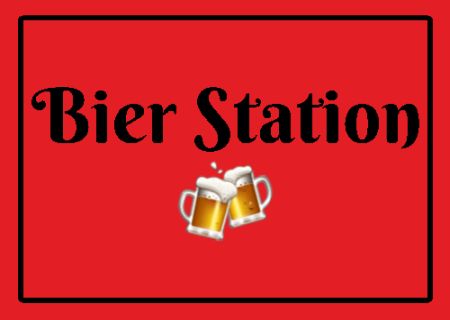 Bier Station Hinweis Schild informativ auffallend schilder selbst gestalten