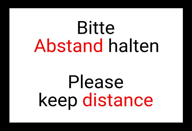 Anstecker "Bitte Abstand Halten" – Clip-Schild Rot/weiß, 8,6x5,4 Cm Für Arbeitskleidung & Schutz