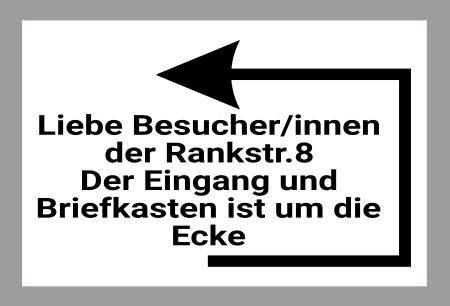 Briefkasten um die Ecke Wegweiser Schild kreativ informativ auffallend schilder selbst gestalten