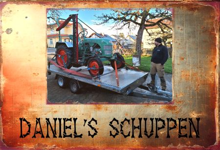 Daniel's Schuppen Privat-Pakete Schild smart bunt kreativ spritzig schilder selbst gestalten