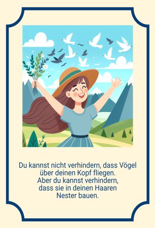 Du kannst nicht verhindern  dass .. Sprüche Schild spannend bunt kreativ schilder selbst gestalten