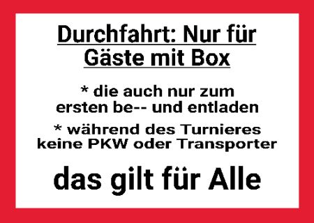 Durchfahrt: Nur für Gäste mit Box Hinweis Schild smart kreativ schilder selbst gestalten