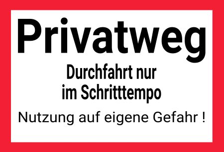 Durchfahrt nur im Schritttempo Hinweis Schild kreativ spritzig informativ schilder selbst gestalten