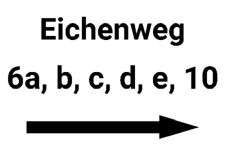 Eichenweg Wegweiser Schild informativ auffallend schilder selbst gestalten