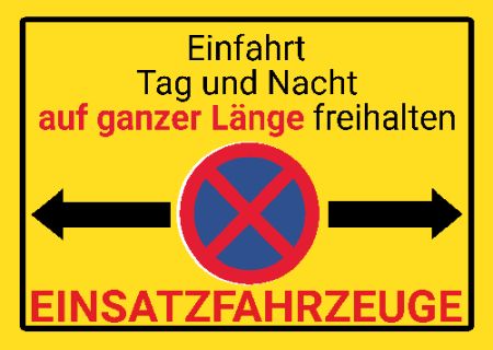 Einfahrt Tag und Nacht ... Parken-Verkehr Schild smart bunt kreativ schilder selbst gestalten