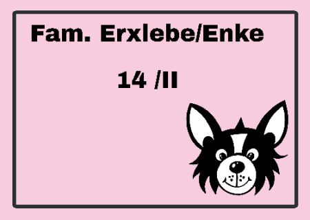 Fam. Erxlebe / Enke Privat-Pakete Schild smart bunt schilder selbst gestalten