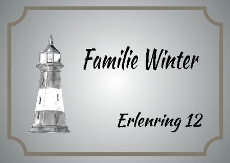 Familie Winter Privat-Pakete Schild spannend kreativ informativ auffallend schilder selbst gestalten