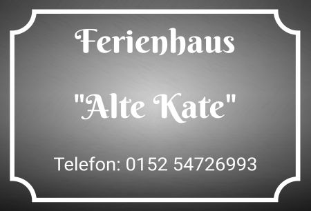 Ferienhaus Alte Kate Firma Schild smart kreativ informativ auffallend schilder selbst gestalten