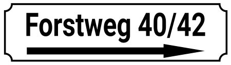 Forstweg Wegweiser Schild informativ auffallend schilder selbst gestalten