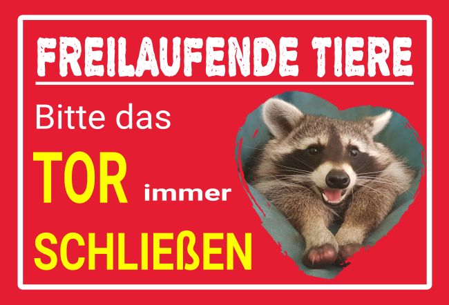 Freilaufende Tiere Tiere Schild smart informativ auffallend nachdrücklich schilder selbst gestalten