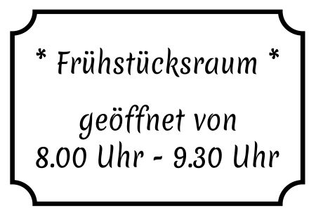 Frühstücksraum Firma Schild smart spritzig schilder selbst gestalten