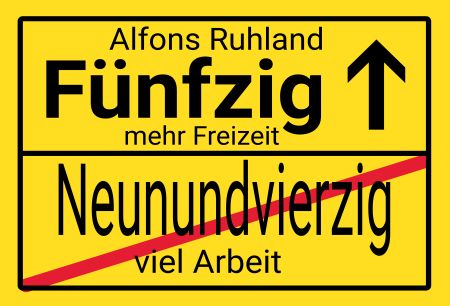 Fünfzig Privat-Pakete Schild smart kreativ informativ schilder selbst gestalten