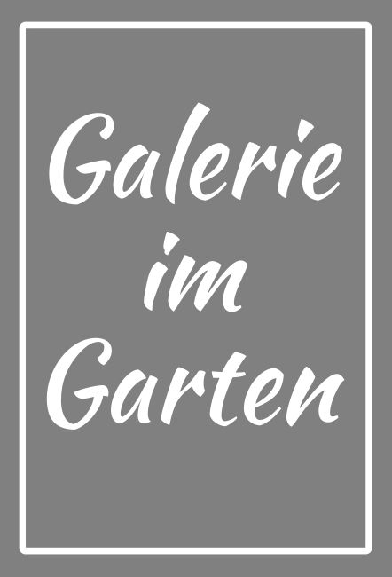 Galerie im Garten Hinweis Schild informativ auffallend schilder selbst gestalten