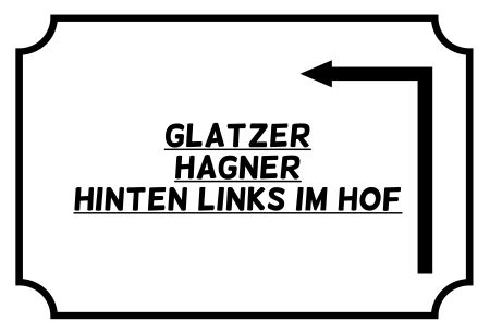 Glatzer Hagner Wegweiser Schild informativ auffallend schilder selbst gestalten