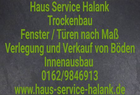 Haus Service Halank Firma Schild kreativ informativ auffallend schilder selbst gestalten