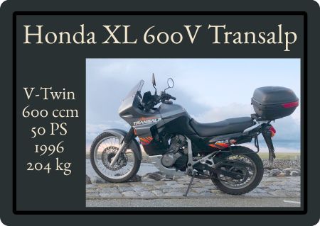 Honda XL 600 V Privat-Pakete Schild smart kreativ schilder selbst gestalten